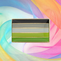 Aromantic Pride Enamel Pin