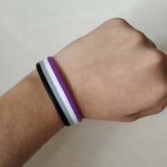 Asexual Pride Rubber Wristband (Set Of 3)