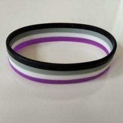 Asexual Pride Rubber Wristband (Set Of 3)
