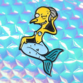 Mermaid Mr. Burns Enamel Pin
