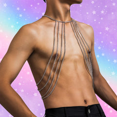 Barely Bound Men's Chest Jewelry