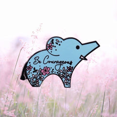 Be Courageous Enamel Pin