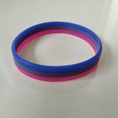 Bisexual Pride Rubber Wristband (Set Of 3)