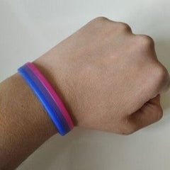 Bisexual Pride Rubber Wristband (Set Of 3)