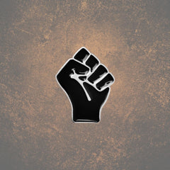 Black Lives Matter Black Fist Enamel Pin