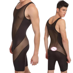 Bodysculpt Mesh Men's Shapewear Bodysuit