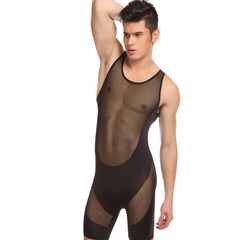 Bodysculpt Mesh Men's Shapewear Bodysuit
