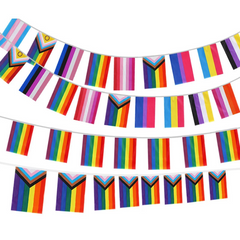 Boldly Celebrating LGBTQ+ Flag Garland