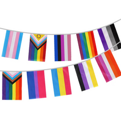Boldly Celebrating LGBTQ+ Flag Garland