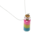 Bottled Pansexual Love In A Glass Vial Necklace