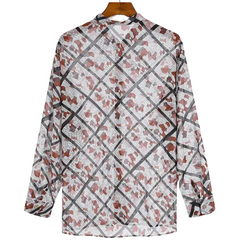 Breezy Allure Casual Mesh Men's Shirt
