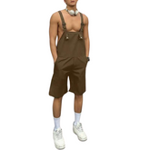 Casual Black Overalls