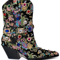 Cowgirl Couture Pink Embroidered Boots