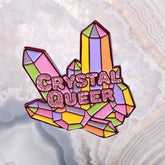 Crystal Queer Enamel Pin