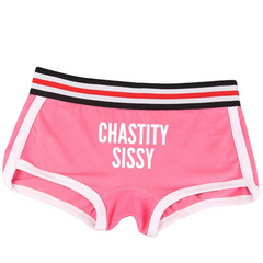 Cute Chastity Sissy Short Briefs
