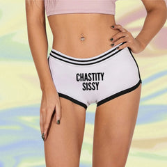 Cute Chastity Sissy Short Briefs