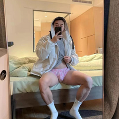 D.M. Low Rise Sexy Plaid Home Boxer Briefs