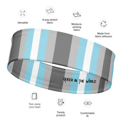 Demiboy Pride Headband