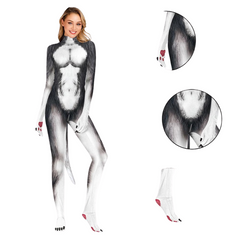 Elastic Full-Body Animalistic Zentai Bodysuit