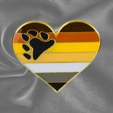 Bear Pride Heart Enamel Pin