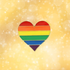 LGBT Pride Heart Enamel Pin