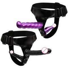 FlexiFit Ultra Elastic Strap On Double Dildo