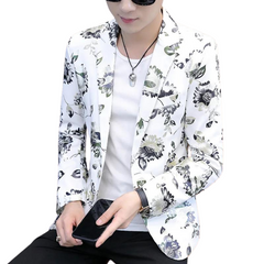 Floral Print Vintage Blazer