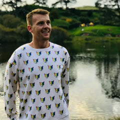 Rainbow Fox All-Over Sweatshirt