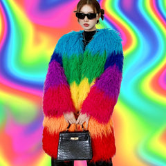 Fur-ocious Pride Colorblock Jacket