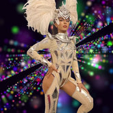 Future-Femme Silver Nights Rave Costume