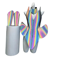 Futuristic Dancewear Reflective Performance Costume