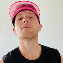 Hot Pink Transparent Sun Visor