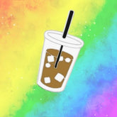 Iced Coffee Time Enamel Pin