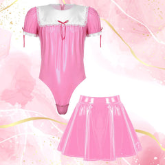 Gender-Bend & Snap! Leather Maid Look Costume