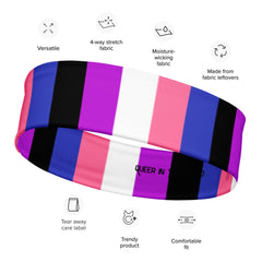 Genderfluid Pride Headband