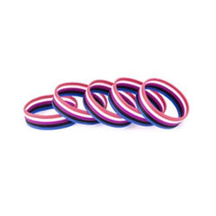 Genderfluid Pride Rubber Wristband (Set Of 3)