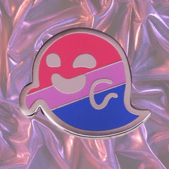 Bisexual Ghost Enamel Pin