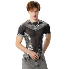 Gleaming Queer Mesh Reveal Shirt