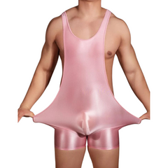 Glossy Backless Wrestling Singlet
