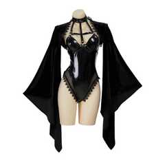 Gothic Holy Nun Halloween Cosplay Bodysuit