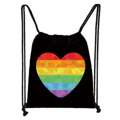 Glitterheart Pride Drawstring Bag