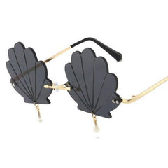 Vintage Shell Rimless Sunglasses