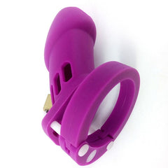 Silicone Purple Chastity Cage