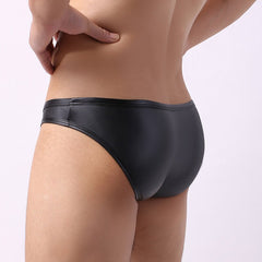 Men's Sexy Patent Leather Briefs