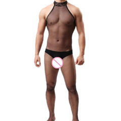 Men's Pullover Mesh One Piece Stockings