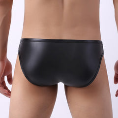 Men's Sexy Patent Leather Briefs