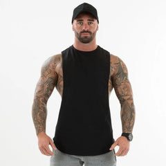 Men's Solid Color Sports Fitness Vest