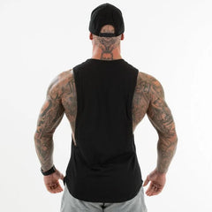 Men's Solid Color Sports Fitness Vest