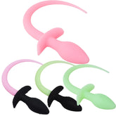 Luminous Soft Silicone Dog Tail Butt Plug