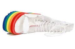 Elevated Flair Rainbow Platform Shoes